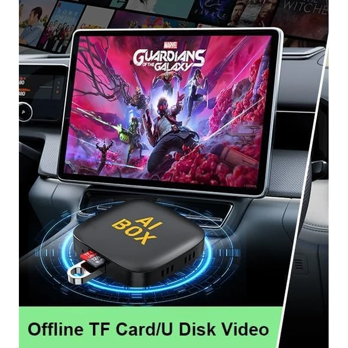 5 in 1 Wireless CarPlay Adapter and Android Auto Adapter Support Netflix/YouTube - CarPlay Ai Box Convert CarPlay Dongle TF Card/U Disk Magic Link for OEM Wired CarPlay/Android Auto Cars by MTAKYA - Used - Acceptable condition