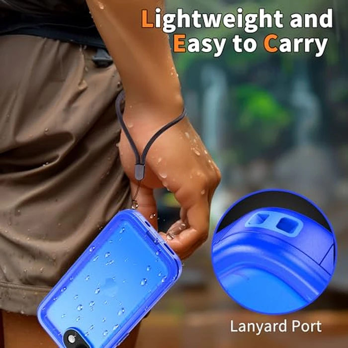 Cozycase TOP Case for iPhone 16e / iPhone 17e Military Protective IP68 Waterproof Heavy Duty 360 Shockproof Full Body with Screen Camera Protector Double Dustproof Hard Tough 16 E SE4 Front Blue Cover by Cozycase - Image 7