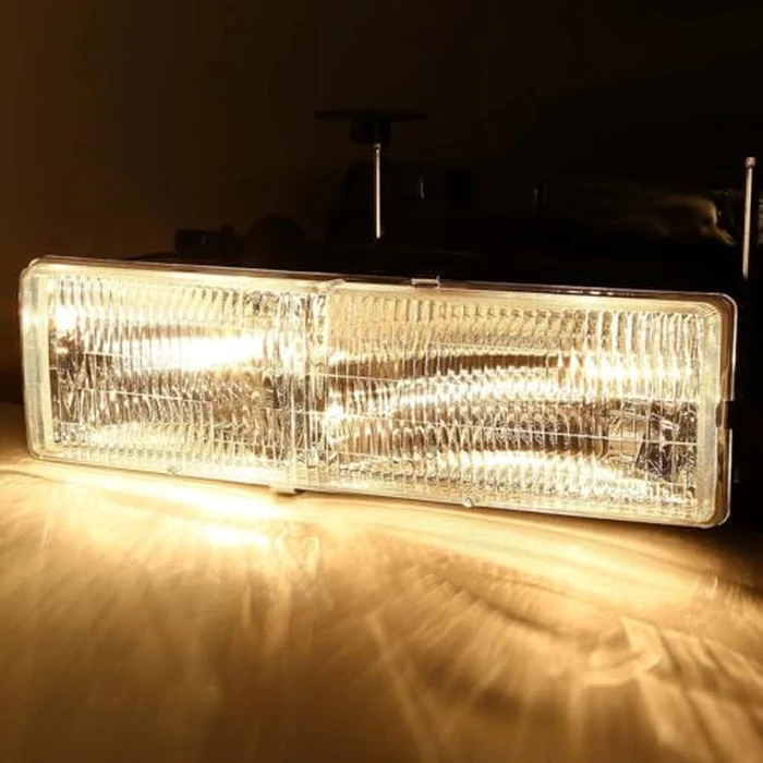 Headlights Assembly Compatible With 1994 1995 1996 1997 1998 OBS Chevy Silverado C/K 1500 2500 3500 Suburban, 95-99 Tahoe Headlamp w/Bumper Light,Factory Style by APSVE - Image 8