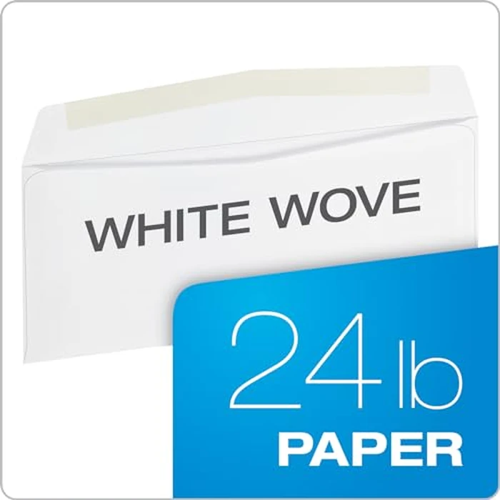 Quality Park Envelopes, #10, 4-1/8 x 9-1/2 Inches, Gummed Flap, 24 lb White Paper, Side Seams, Printer Compatible, 500 Count - Ideal for Home and Business Use - Envelopes by Quality Park - Image 5
