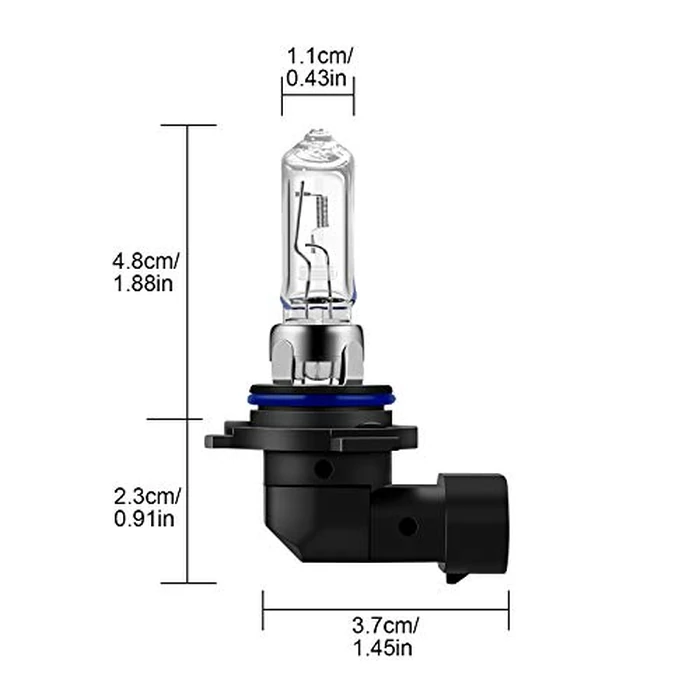 WinPower 9005 HB3 Halogen Bulbs, 60W 4300K Super Bright Warm White High Low Beam Headlight Fog Light Bulb Replacement, Pack of 2 by WinPower - Image 7