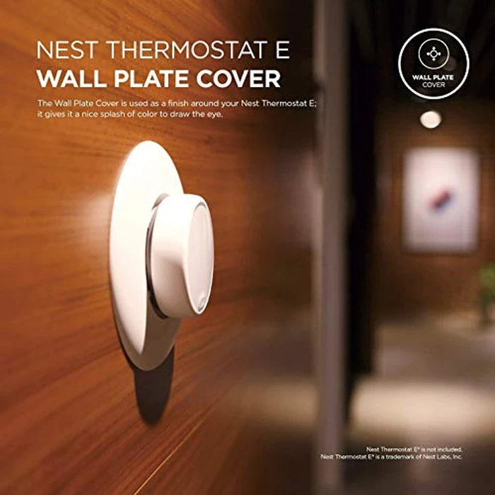 elago Wall Plate Cover Designed for Google Nest thermostat E Wall Plate (2017)(White) - ONLY Compatible with Nest Thermostat E, Hard ABS Material, Not compatible with 2020 models[US Patent Registered] by elago - Image 3