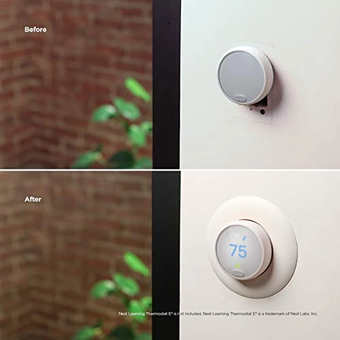 elago Wall Plate Cover Designed for Google Nest thermostat E Wall Plate (2017)(White) - ONLY Compatible with Nest Thermostat E, Hard ABS Material, Not compatible with 2020 models[US Patent Registered] by elago - Image 6