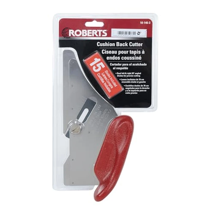 Roberts 10-146-3 Cushion Back Carpet Cutter with 15 Heavy Duty Slotted Blades by ROBERTS - Image 6