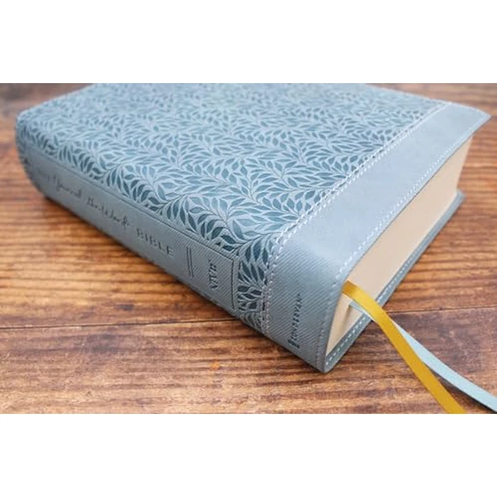 NIV, Journal the Word Bible (Perfect for Note-Taking), Large Print, Leathersoft, Teal, Red Letter, Comfort Print: Reflect, Take Notes, or Create Art Next to Your Favorite Verses by Zondervan - Image 3