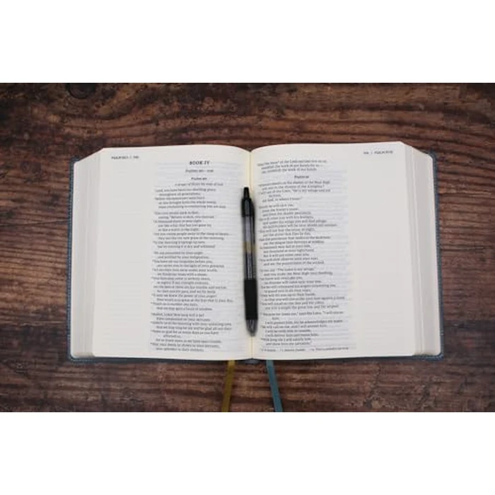 NIV, Journal the Word Bible (Perfect for Note-Taking), Large Print, Leathersoft, Teal, Red Letter, Comfort Print: Reflect, Take Notes, or Create Art Next to Your Favorite Verses by Zondervan - Image 5