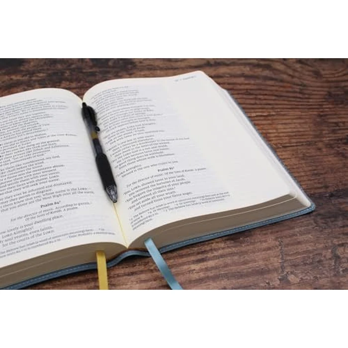 NIV, Journal the Word Bible (Perfect for Note-Taking), Large Print, Leathersoft, Teal, Red Letter, Comfort Print: Reflect, Take Notes, or Create Art Next to Your Favorite Verses by Zondervan - Image 6