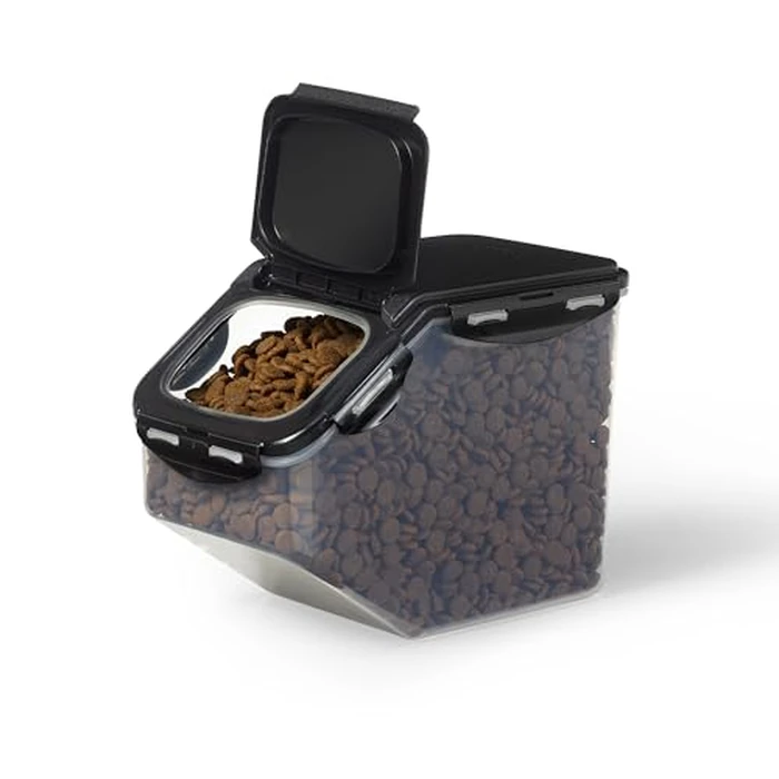 Starfrit LocknLock Pet Food Container - 169oz/5L - Airtight - 4-Sided Locking Flip Top Lid by Starfrit - Used - Acceptable condition - CA$13.99