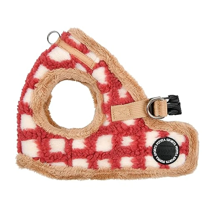 Puppia Stefan Vest Dog Harness Step-in Warm Winter Tumbling Waffle Pattern for Small and Medium Dog, Coral, Medium by Puppia - Used - Like New condition - CA$16.13