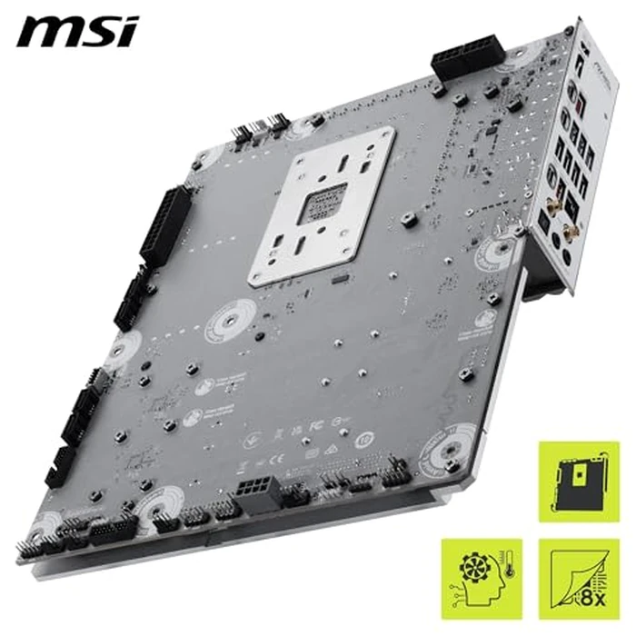 MSI MAG X870E Tomahawk MAX WiFi PZ Motherboard, ATX - Supports AMD Ryzen 9000/8000 / 7000 Processors, AM5 - DDR5 Memory Boost 8400+ MT/s (OC), PCIe 5.0 x16, M.2 Gen5, Wi-Fi 7, 5G LAN by msi - Image 4