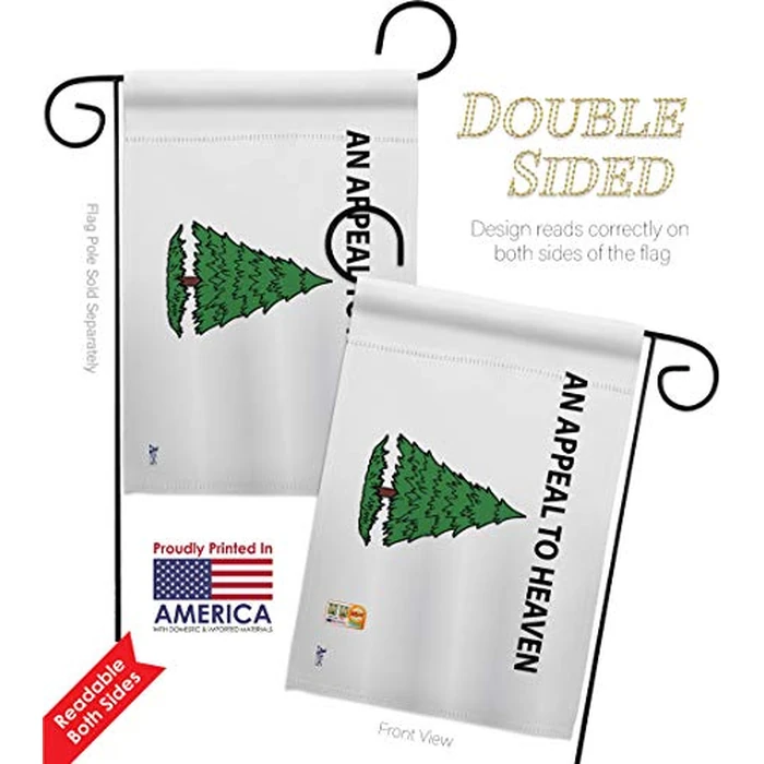 AN Appeal To Heaven Garden Flag - Set with Stand Patriotic Historic July Memorial Veteran Independence United State American - House Banner Small Yard Gift Double-Sided Made In USA ,13 X 18.5 Inches by Americana Home & Garden - Image 8