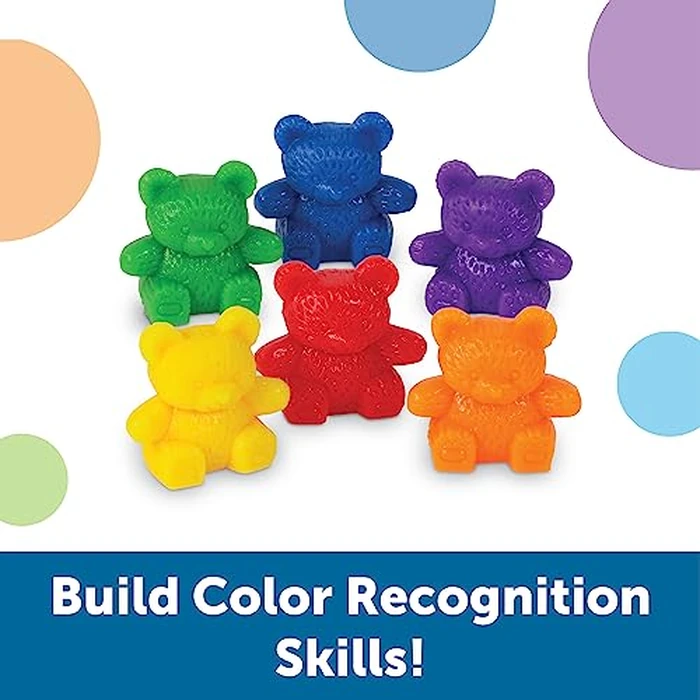 Learning Resources Baby Bear Counters - 102 Pieces, Ages 3+ | Grades Pre-K+ Toddler Learning Toys, Counters for Kids, Counting Manipulatives, Teddy Bear Counters by Learning Resources - Image 3