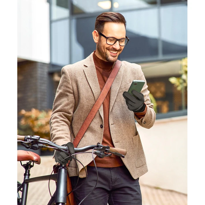 rivmount Water-Resistant Winter Gloves Touch Screen, Women Men Thermal Warm Gloves Suit for Cold Weather Running, Cycling, Hiking, Bike, Ski, Snow, Driving, Work, Outdoor Black Size XL by rivmount - Image 6