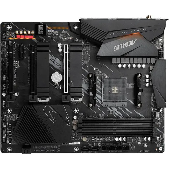 GIGABYTE B550 AORUS ELITE AX V2 AM4 AMD B550 ATX Motherboard with Dual M.2, SATA 6Gb/s, USB 3.2 Gen 2, 2.4/5 GHz Dual-Band, 2.5 GbE LAN, PCIe 4.0 by GIGABYTE - Image 4