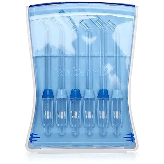 Waterpik Water Flosser 6 Count Replacement Tips With Case, Convenient, Hygienic and Sturdy for Easy Storage and Travel, Includes Precision, Orthodontic, Plaque Seeker Refill Heads Nozzles by Waterpik - Image 2
