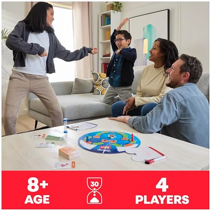 Spin Master Games, Beat The Parents Disney Edition, Kids vs. Parents Family Board Game, Up-and-Active Trivia & Challenges, Disney Games, 4 Players, for Ages 8 & Up by Spin Master Games - Image 2