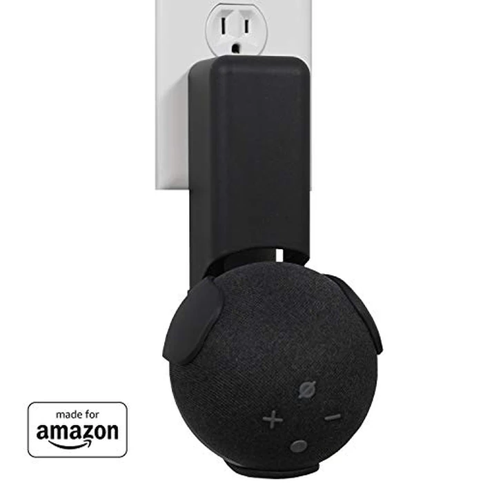 Made For Amazon Outlet Hanger, Black, for Echo Dot (4th generation) by ECHOGEAR - Image 1
