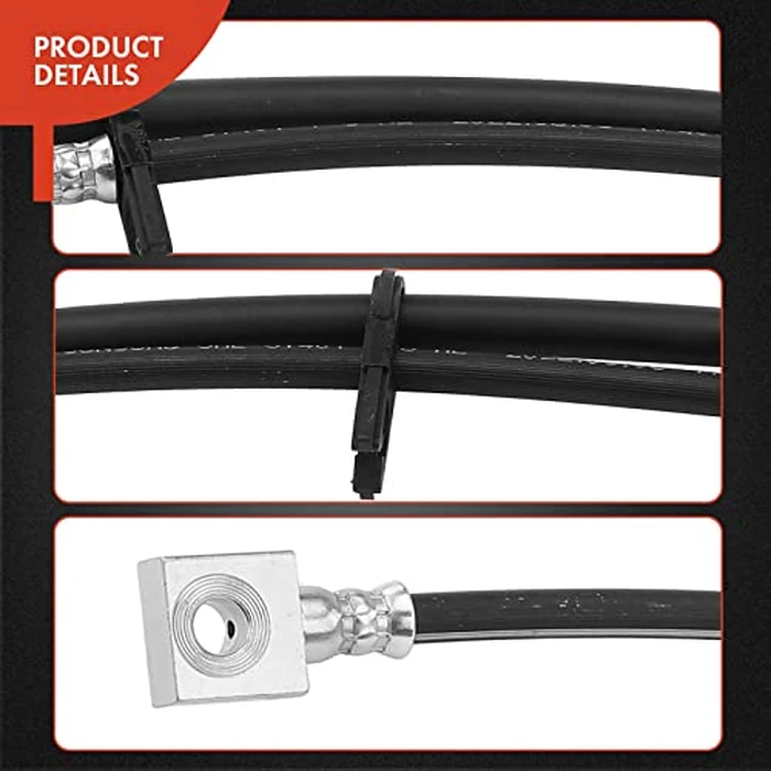 A-Premium Rear Driver Brake Hydraulic Hose Compatible with Select Ford Models - E-350 E350 Super Duty 2005-2017/2019/2021, E-450 E450 Super Duty 2008-2019/2021 - Replace# 8C2Z2A442B by A-Premium - Image 5