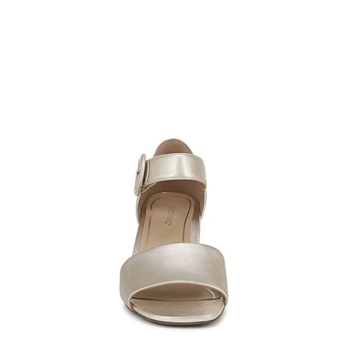 Vionic Women's Chardonnay Heeled Sandal, Gold Leather, 8 Wide by Vionic - Image 2