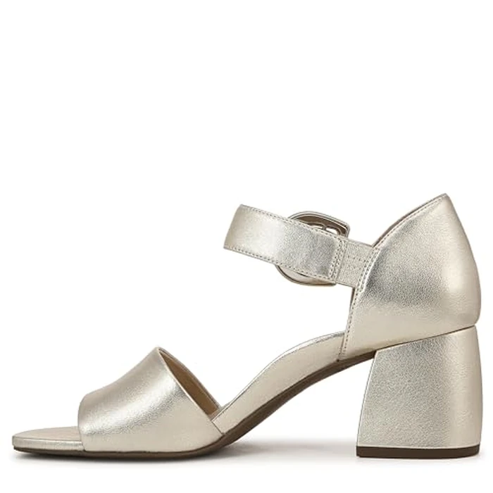 Vionic Women's Chardonnay Heeled Sandal, Gold Leather, 8 Wide by Vionic - Image 8