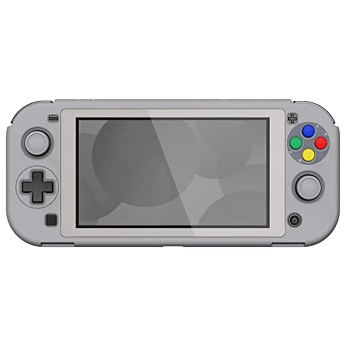 PlayVital ZealProtect Protective Case for Nintendo Switch Lite, Hard Shell Ergonomic Grip Cover for Nintendo Switch Lite w/Screen Protector & Thumb Grip Caps & Button Caps - SFC SNES Classic EU Style by playvital - Image 6