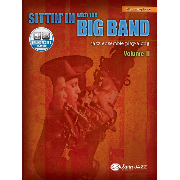 Sittin' In with the Big Band, Vol 2: E-flat Alto Saxophone, Book & Online Audio by Alfred Music - Used - Good condition - US$1.95