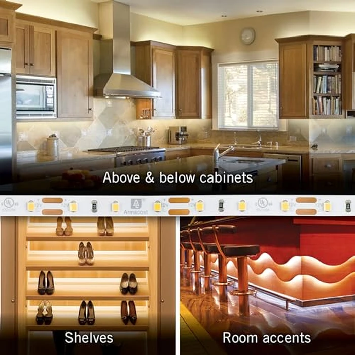 Armacost Lighting RibbonFlex Pro 12V White LED Strip Lights 60 LED/m, 3000K, 65.6 ft 142260 by Armacost Lighting - Image 5