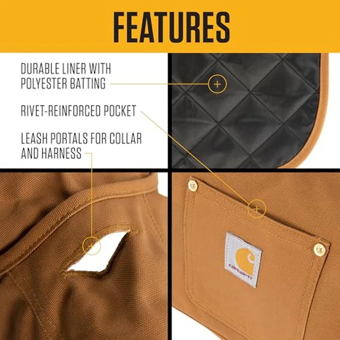 Carhartt Firm Duck Dog Chore Coat, Insulated Weather Resistant Jacket for Cold and Windy Conditions, Hunter Orange, Large by Carhartt - Image 3