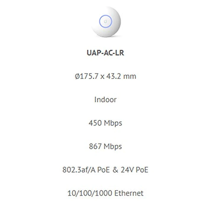 Ubiquiti Unifi Ap-AC Long Range - Wireless Access Point - 802.11 B/A/G/n/AC (UAP-AC-LR-US),White by Ubiquiti Networks - Image 3