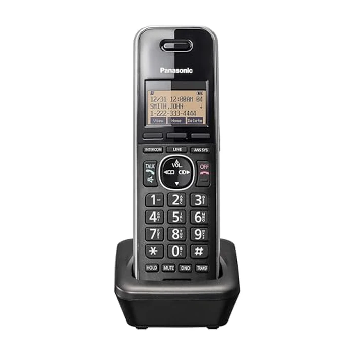 Panasonic Office Phone, Cordless Extension Handset Accessory to Connect Wirelessly to Expandable Base Station - KX-TGWA41B (Black) by Panasonic - Used - Very Good condition