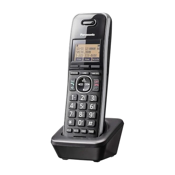 Panasonic Office Phone, Cordless Extension Handset Accessory to Connect Wirelessly to Expandable Base Station - KX-TGWA41B (Black) by Panasonic - Image 2