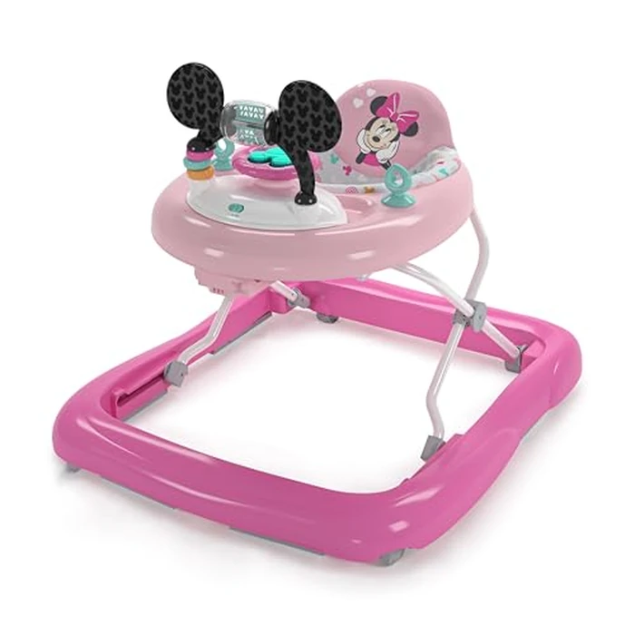 Bright Starts Disney Baby Minnie Mouse Forever Besties 2-in-1 Baby Activity Walker - Easy Fold Frame and Removable -Toy Station, 6 Months and up by Bright Starts - Used - Very Good condition - US$53.99