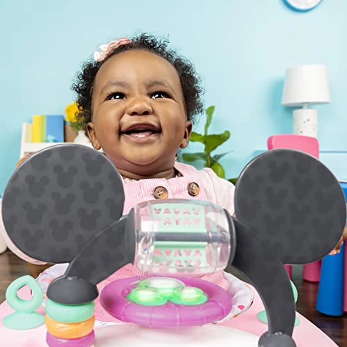 Bright Starts Disney Baby Minnie Mouse Forever Besties 2-in-1 Baby Activity Walker - Easy Fold Frame and Removable -Toy Station, 6 Months and up by Bright Starts - Image 7