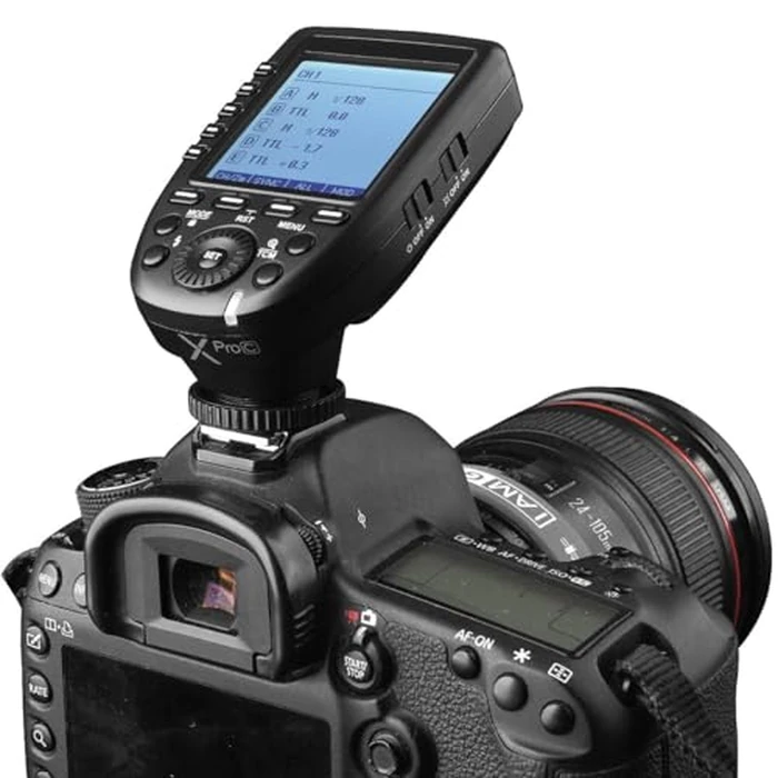 Godox XPro-C E-TTL Wireless Flash Trigger Transmitter for Canon EOS HSS 1/8000s TTL-Convert-Manual Function Large LCD Screen Slanted Design 11 Customizable Functions 5 Dedicated Group Buttons by GODOX - Image 6
