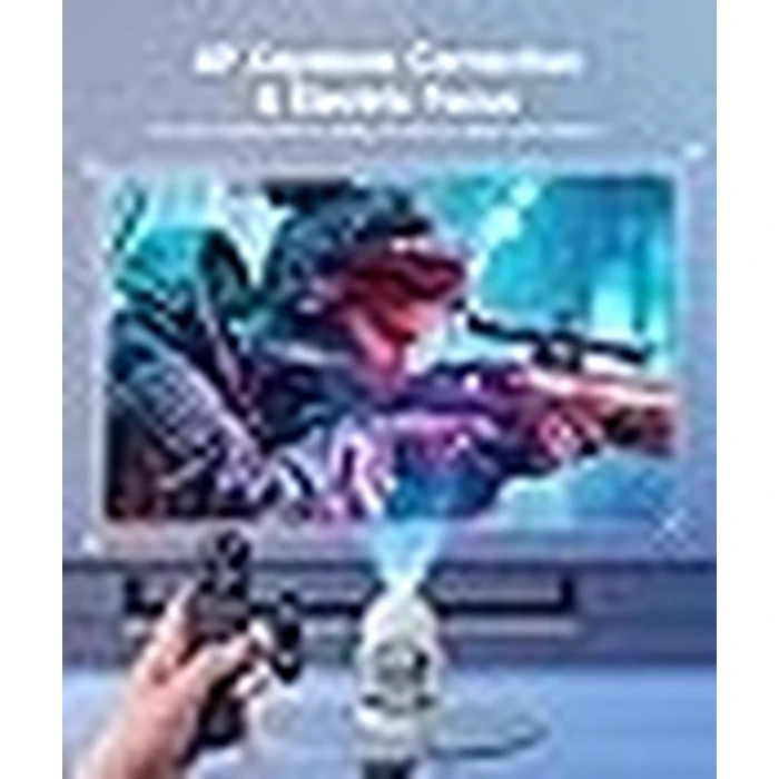 Mini Projector with WiFi6 and Bluetooth5.4, Android 14 Portable Smart Proyector 4K Support, Auto Focus & Keystone, 5w Speaker & 180 degrees Rotatable, 260 ANSI Projecteur for Home Bedroom Movie HY300Ultra by Alwtniet - Image 5