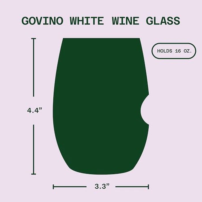 Govino 3153 Dishwasher Safe 12 oz Wine/Cocktail-4 Pack Gift Box, Clear by govino - Image 3