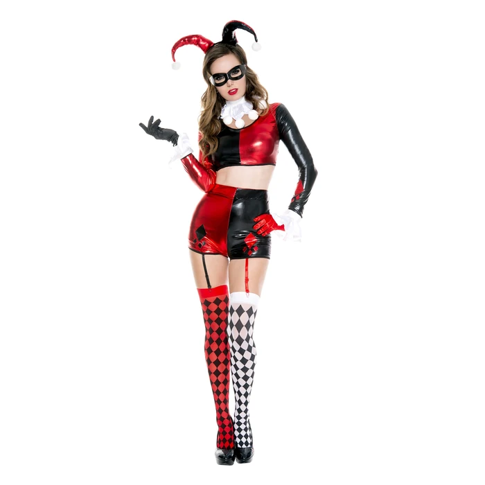 Music Legs Women's Gorgeous Harlequin, Red/Black, Small/Medium by Music Legs - Used - Very Good condition