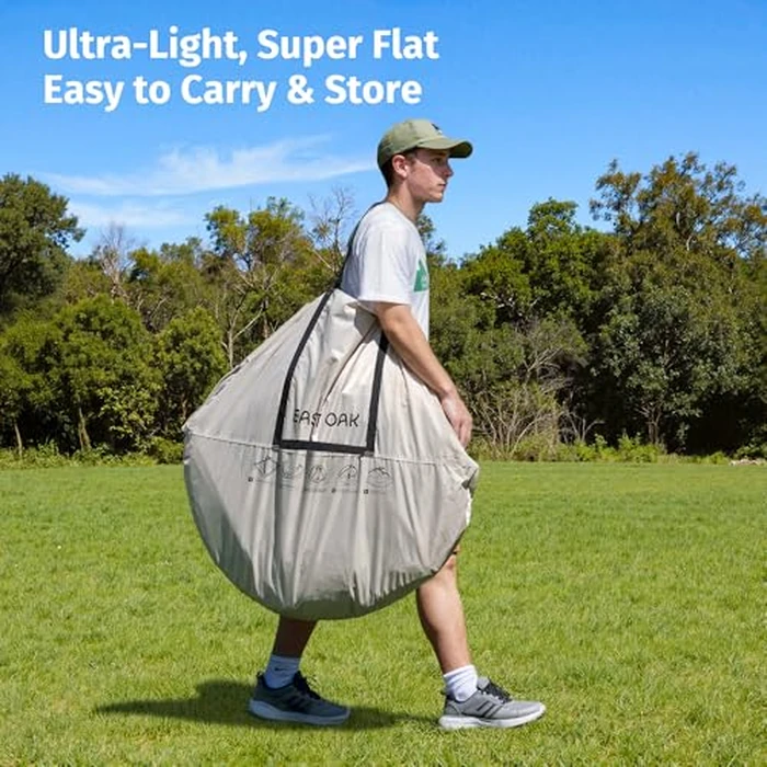 East Oak Weather Sports Tent for Fishing, Sports Event | Pop Up Bubble Tent Instant Sun & Rain Shelter | No Condensation, Spacious Interior, Ultra Visibility | All Weather Protection | 5 x 5 FT by EAST OAK - Image 5