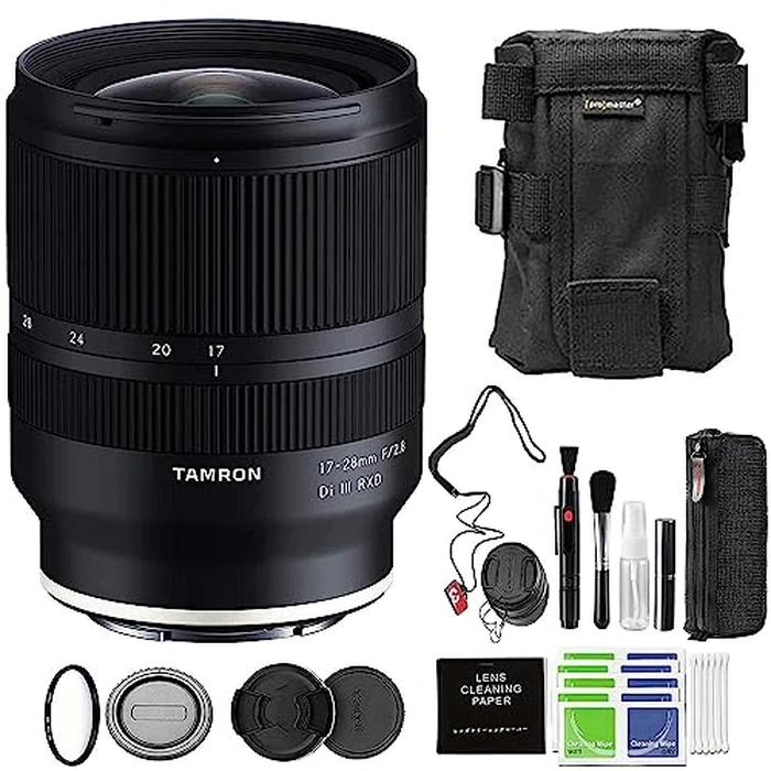 Tamron 17-28mm f/2.8 Di III RXD Lens for Sony E with Advanced Accessories & Travel Bundle (Tamron USA 6-Year Warranty) by Tamron - Used - Like New condition - US$864.50
