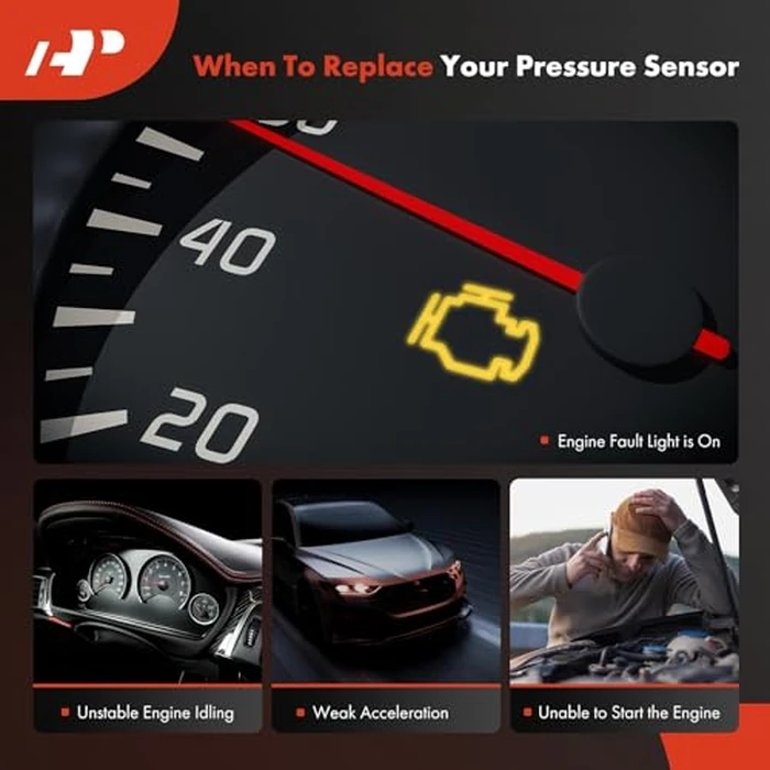 A-Premium Fuel Injection Pressure Sensor [3 Pins] Compatible with Ford F-150, Explorer, Escape, Fusion, Focus, Edge, Transit, Mustang, Taurus, Expedition & Lincoln MKZ, MKX, MKC, Navigator, MKS, MKT by A-premium - Image 7
