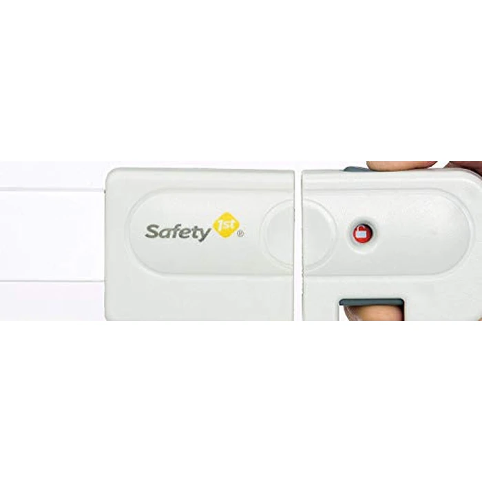 Safety 1st Auto-Close Pressure-Installed Metal Gate with Magnetic Latch - Fits 29-38" Wide, 28" Tall, Includes 2 Extension Panels and 4 Wall Cups, Great for Babies and Pets, White by Safety 1st - Image 3