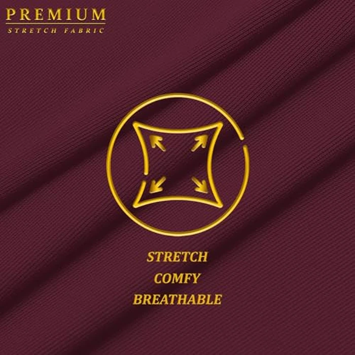 Hybrid & Company Womens Elegance V Neck Stretch Chic Bandage Dress DRBD132 Wine XL by Hybrid & Company - Image 2