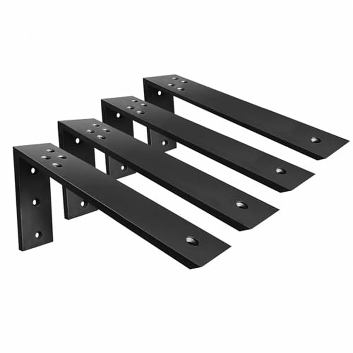 Countertop Support Brackets 4 Pack L Bracket Countertop Brackets 14" x 6" x 2.5" Heavy Duty 3/8" Thick Shelf Brackets Metal Corbels L Shape Bracket for Wood Shelf/Quartz/Granite/Concret Countertops by WINKER - Used - Very Good condition