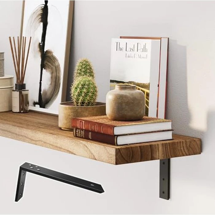 Countertop Support Brackets 4 Pack L Bracket Countertop Brackets 14" x 6" x 2.5" Heavy Duty 3/8" Thick Shelf Brackets Metal Corbels L Shape Bracket for Wood Shelf/Quartz/Granite/Concret Countertops by WINKER - Image 8