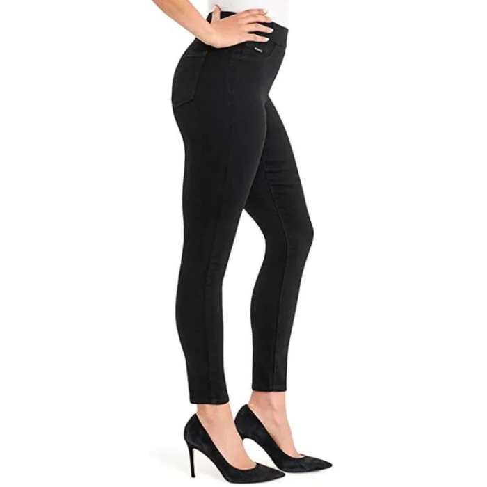 Nine West Women's Heidi Pull-On Skinny Jeans 8 - Black Rinse by Nine West - Image 2