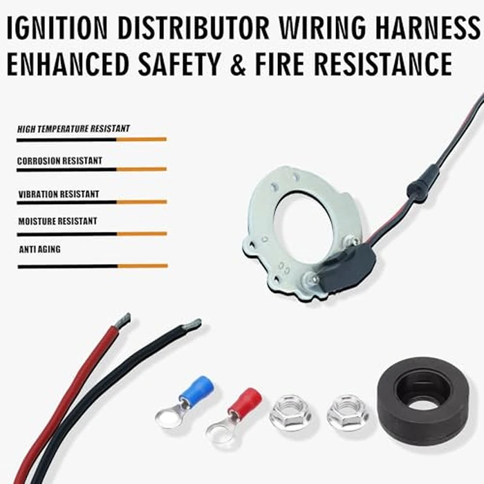 RigidWire 1244A Electronic Ignition Module Kit Waterproof Compatible with Ford Tractors 2N 9N 8N 500-800 Series V4 4 Cylinder 12V Replace OE 311185 8N12127B FDN12127A FAC12127D by RigidWire - Image 2