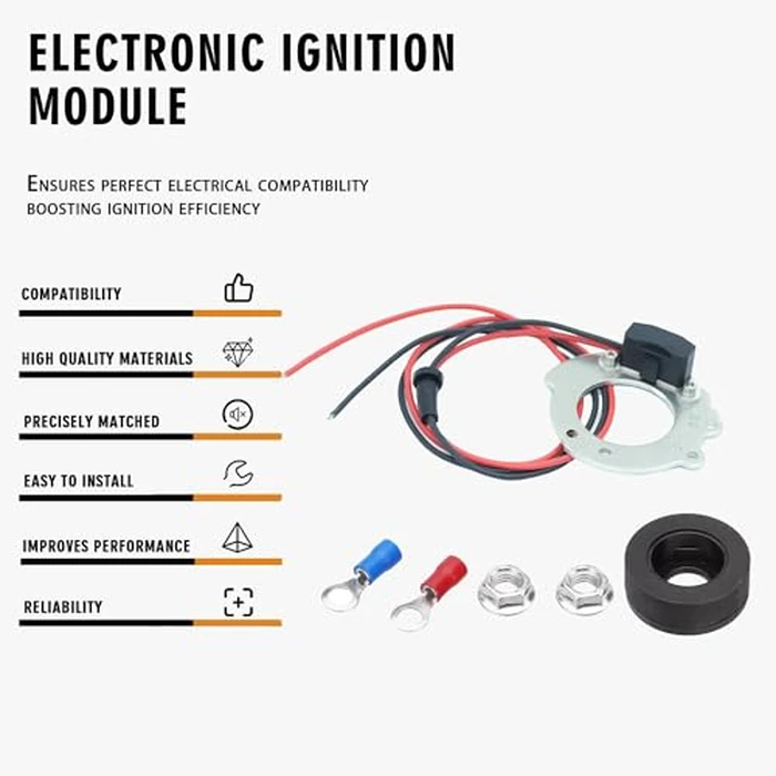 RigidWire 1244A Electronic Ignition Module Kit Waterproof Compatible with Ford Tractors 2N 9N 8N 500-800 Series V4 4 Cylinder 12V Replace OE 311185 8N12127B FDN12127A FAC12127D by RigidWire - Image 6