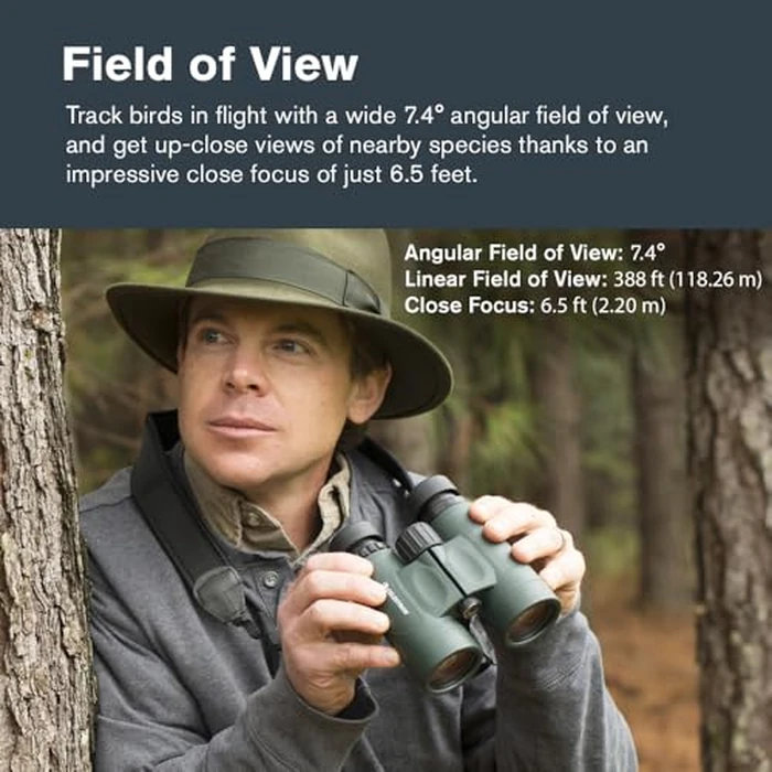 Celestron - Nature DX 8x42 Binoculars - Ideal for Birding and Outdoors - 42mm Objective Lenses - Wide 7.4 degrees Field of View - BaK-4 Prisms - Fully Multi-Coated - Waterproof and Fogproof by Celestron - Image 5