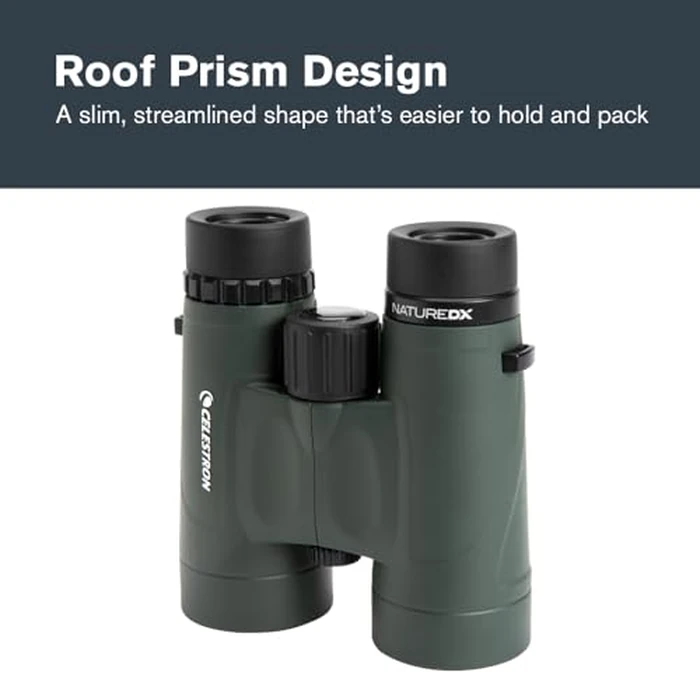 Celestron - Nature DX 8x42 Binoculars - Ideal for Birding and Outdoors - 42mm Objective Lenses - Wide 7.4 degrees Field of View - BaK-4 Prisms - Fully Multi-Coated - Waterproof and Fogproof by Celestron - Image 7