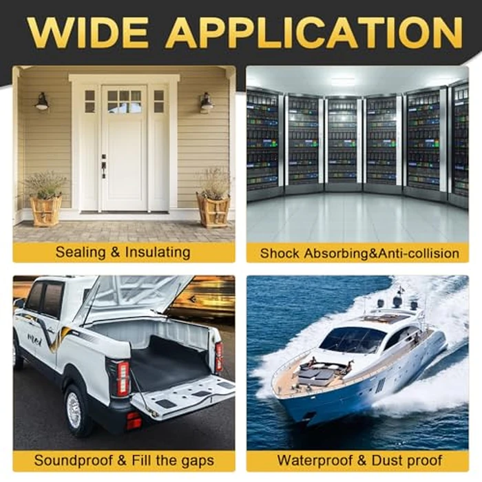 D Shape Door Rubber Seal - Weather Stripping for Truck Camper Doors, 1 Inch EPDM Self Adhesive Rubber Seal Strip for Fill Gaps, Heavy Duty RV Slide Out Exterior Use (6.5 ft) by DOTAATDW - Image 7